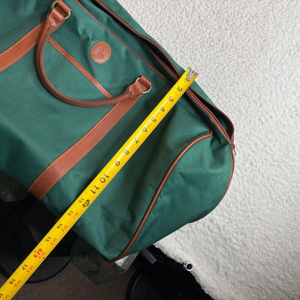 Polo Ralph Lauren Green Canvas Duffle Bag Weekender Travel Luggage Fragrance